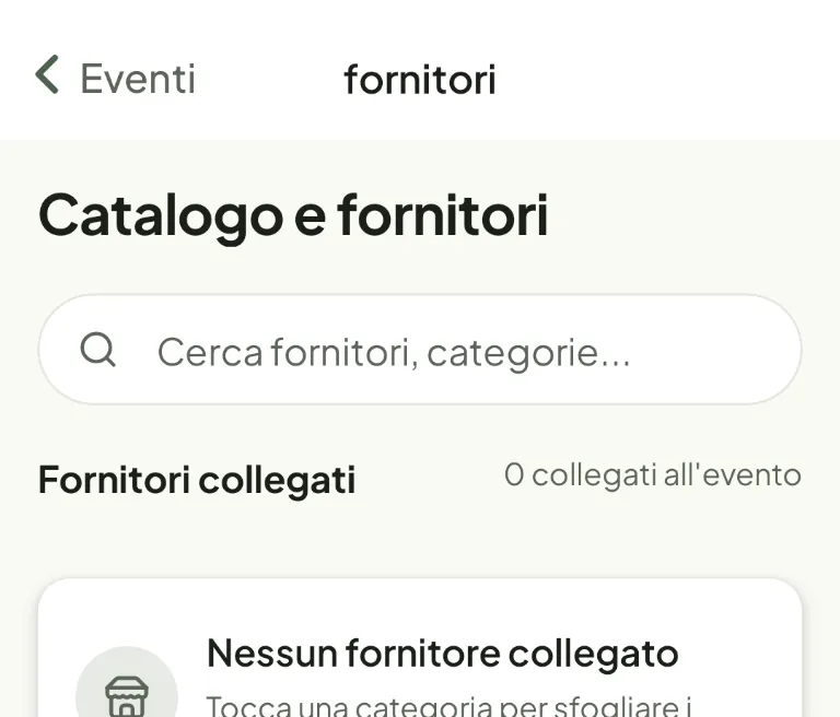 Schermata dell'app TablePlan — Fatti trovare