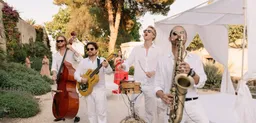Band dal vivo a un ricevimento