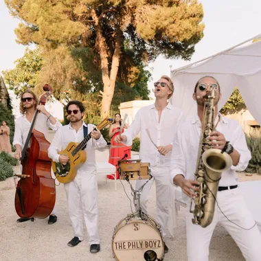 Band dal vivo a un ricevimento